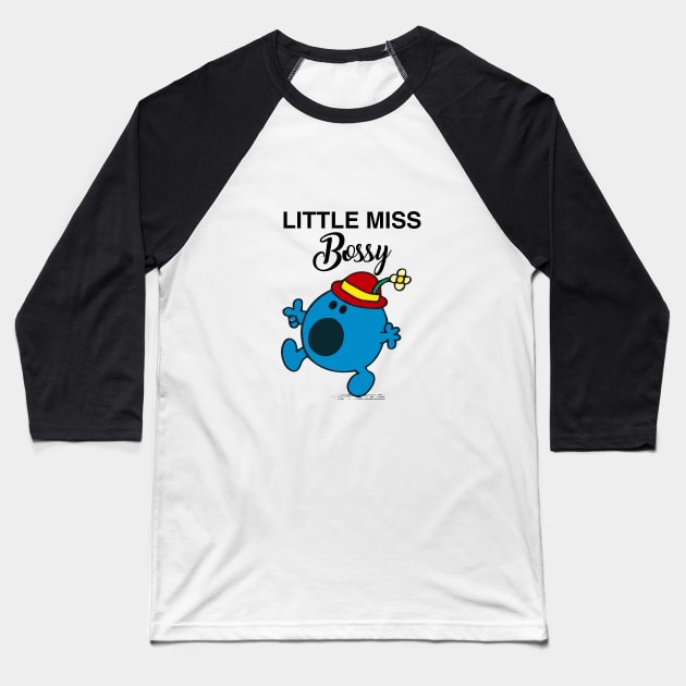 Little Miss Bossy Baseball T-Shirt by reedae